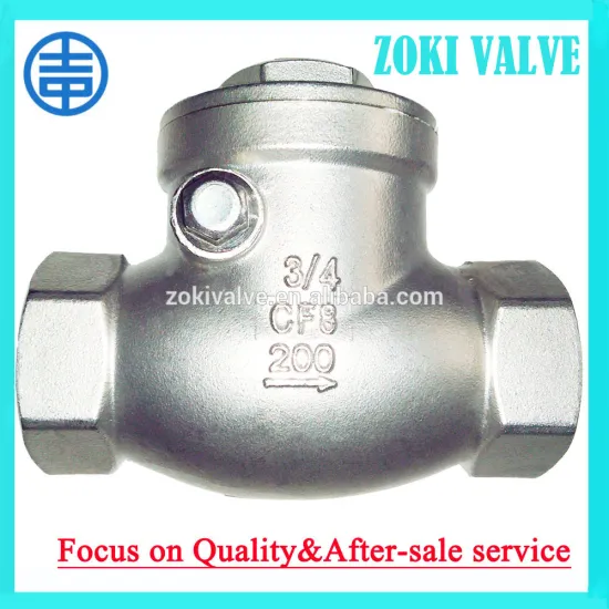 Stainless Steel Screwed Swing Check Valve