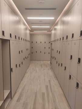 single door melamine resain staff password outdoor locker