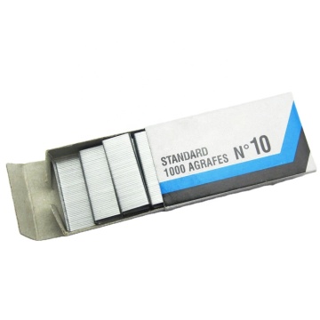 Factory Cheap Price Quality Silver Stapler Staples for Office Binding Supplies No.10 Galvanized Pins
