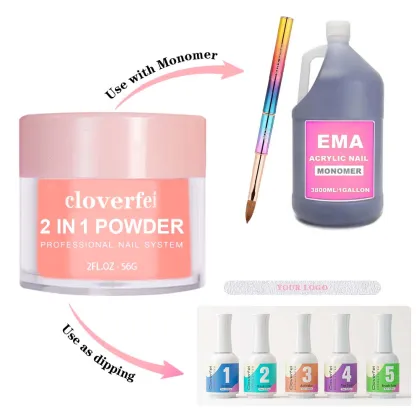 Professional Nail Tech Acrylic Powder - Cover Pink White Clear Bulk Dipping Powder