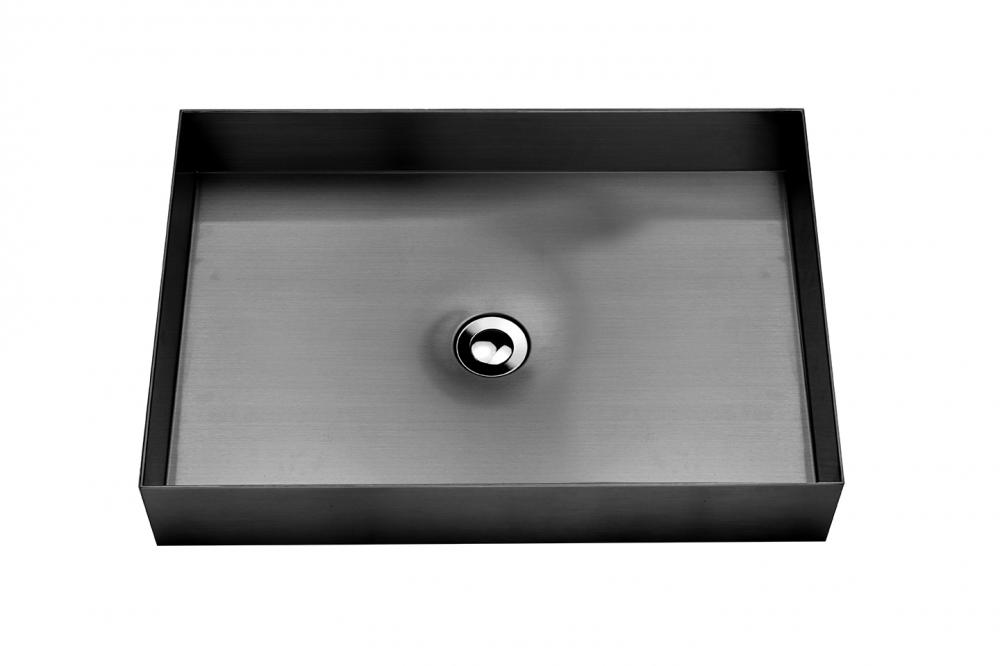 Bathroom PVD Black Wash Basin Single bowl Sink