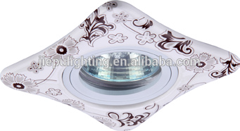 decorative light, blue and white porcelain ceiling lamp, COB LED ceiling light
