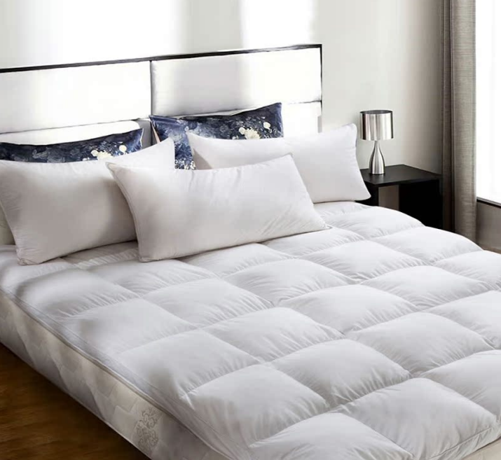 Hotel White Down Comfortable Mattress Topper