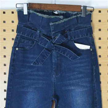 Women's denim super high waisted skinny