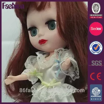 OEM fashion plastic doll, girls baby doll, kids toys doll