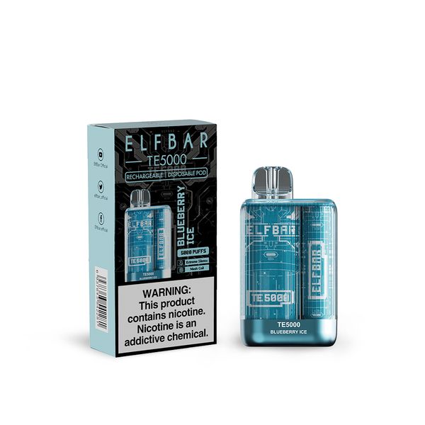 Elf Bar TE 5000 Puffs diplomierbarer Vape -Kit