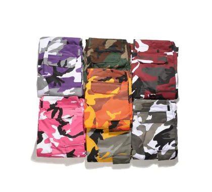 Cheap wholesale men military Camouflage print sport trousers