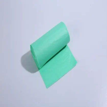 Green 100%biodegradable cornstarch plastic trash bags