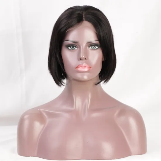 Aisi Beauty Cheap Short Bob Silky Straight Wig Top Quality Natural Black Swiss Lace Wig Lace Front Wigs For Black Women