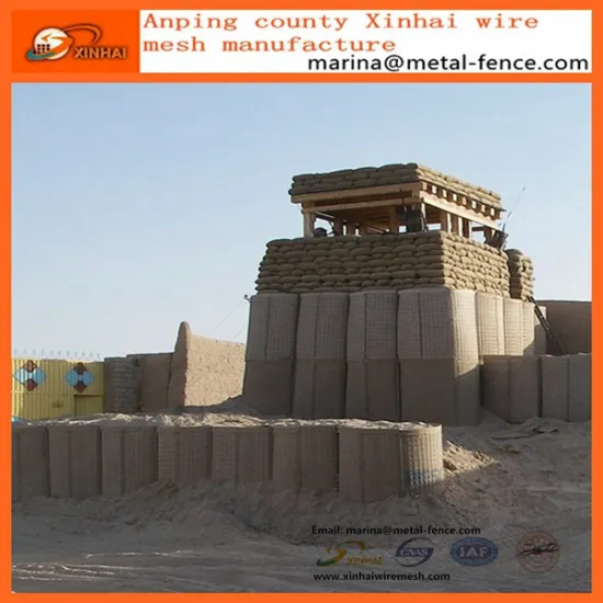 Hot selling!!! new product galvanized China gabion wall Xinhai-Hesco Barrier hesco barrier