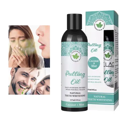 Mouth Wash Oral Care: Coconut Oil and Peppermint Oil for Oral Health and Teeth Whitening