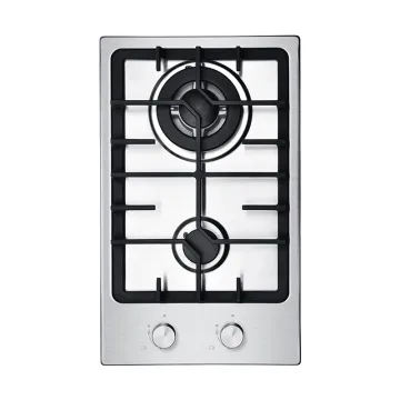 Built-In 60cm Gas Cooktop - 2 Burners Stainless Steel Gas Stove for Home