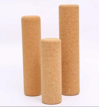 Custom Logo High Density Massage Cork Yoga Roller with Foam Print