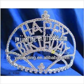 Custom Rhinestone Holiday Birthday Pageant Crowns For Girls