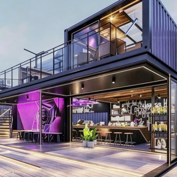Modular Folding House with Mobile Coffee Lounge Integration