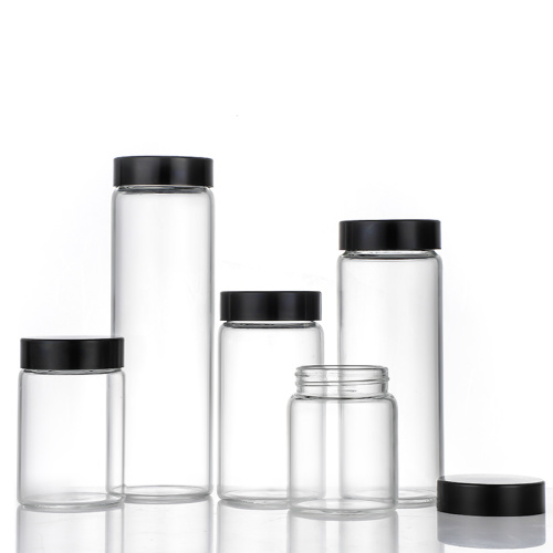 Multifunctional glass storage bottle