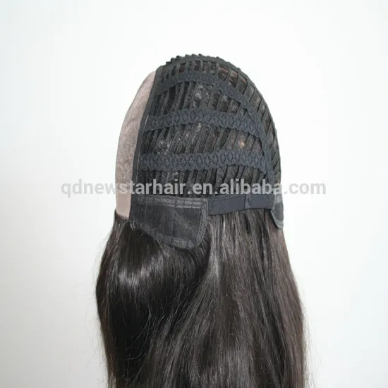 New Fashion Black Color Long Straight Top Mono Women Wigs