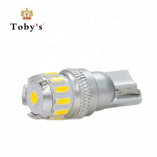 Canbus Error-Free LED Auto Light: T10 W2W Wedge Bulb, SMD Lamp for Interior and License Plate Light in Amber, White, and Red