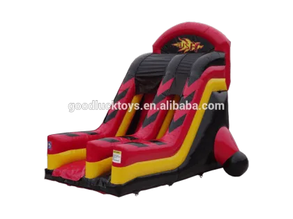 Big inflatable VERTICAL DROP rush SLIDE