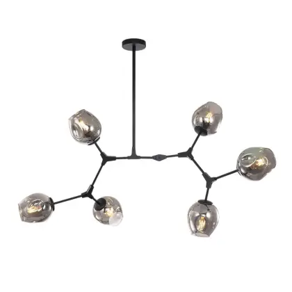 Nordic Blow Glass Pendant Lamp Modern Restaurant Chandelier