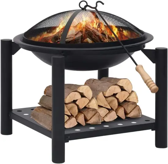 Hot Sales Outdoor Fire Pit with Poker BBQ Grills for Camping, Party, Travel, and Heating