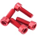 Flat countersunk head anodized colorful aluminum screw