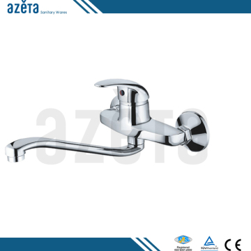 Import China Goods Chrome KCG Ceramic Faucet Cartridge Wall Mounted Kitchen Sink Taps Mixer