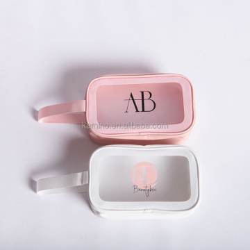 Borsa per trucco da viaggio impermeabile con logo personalizzato: un organizzatore cosmetico elegante e funzionale per le donne