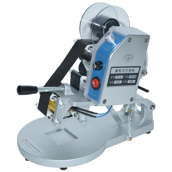 Manual Date Marking Machine Label Printer Direct Thermal Coding Machine Ribbon Encoder DY-8 With Characters