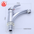 Good Material Cold Water Zinc Alloy Single Lever Thermostatic Chrome Kitchen Faucet Pull Down Spray