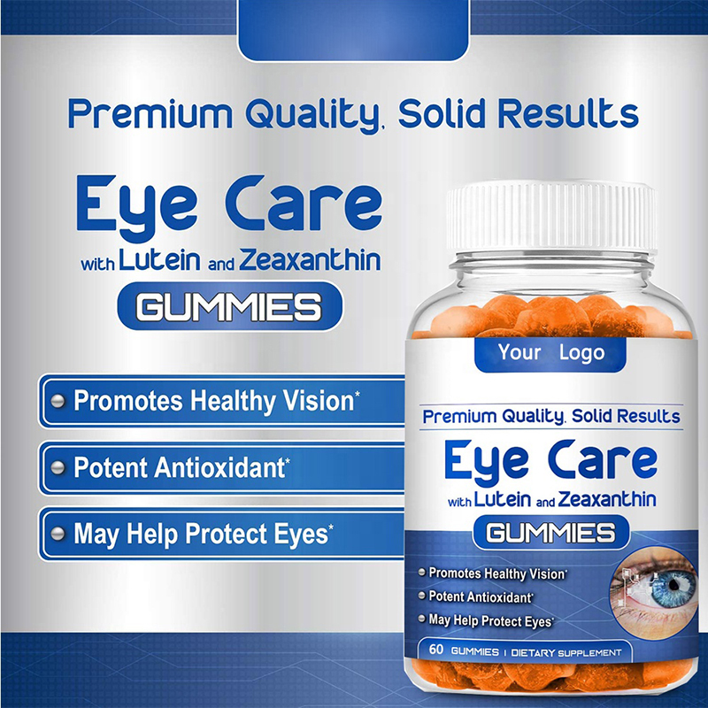 OEM/ODM Private Label Sugar Free Zeaxanthin Extract Healthy Vision Organic Lutein Eye Care Gummies