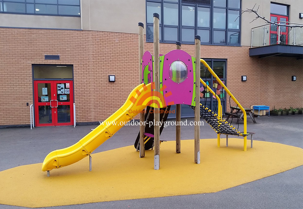 outdoor climbing slide playground structure for sale