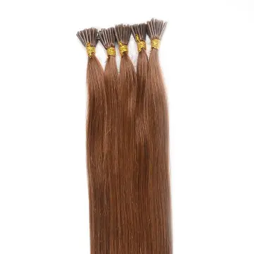 Russian i tip hair extensions silky straight