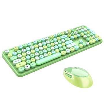 INS Style Multi-Color Wireless 2.4G Light Luxury Office Keyboard and Mouse Set