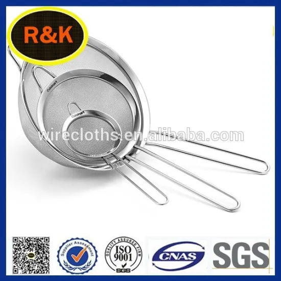 Stainless Steel Fine Mesh Strainer Colander Sieve with Handle