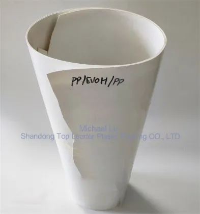 white opaque 0.9mm pp evoh sheet raw material