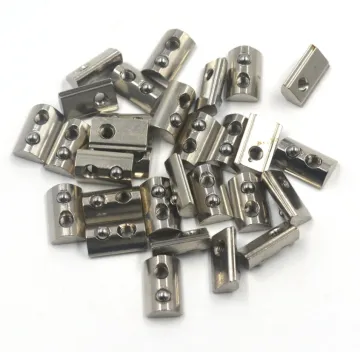 European Standard Aluminum Slot Carbon Steel Half Round Sliding T Slot Nut M4 M5 M6 M8