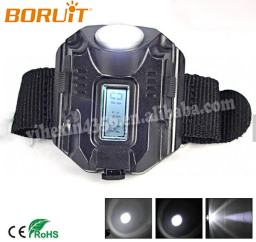 Built In Battery Torch Rechargeable High Quality led Wrist Light With Display