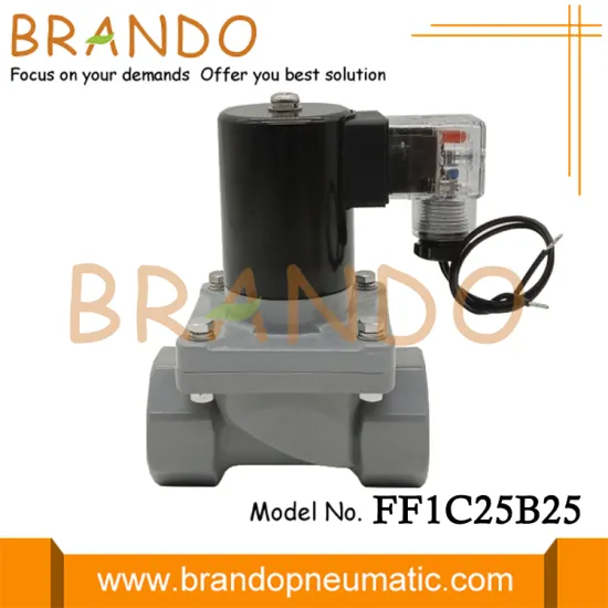 1'' Inch Anti Corrosion Salt Water Acid Electric Solenoid CPVC Valve