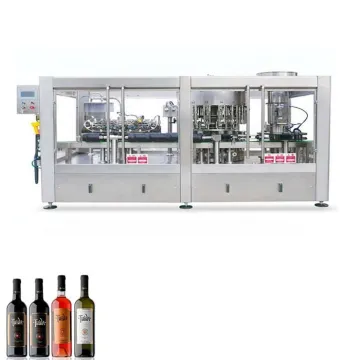 Automatic Beverage Filling and Corking Machine for Wine Bottling