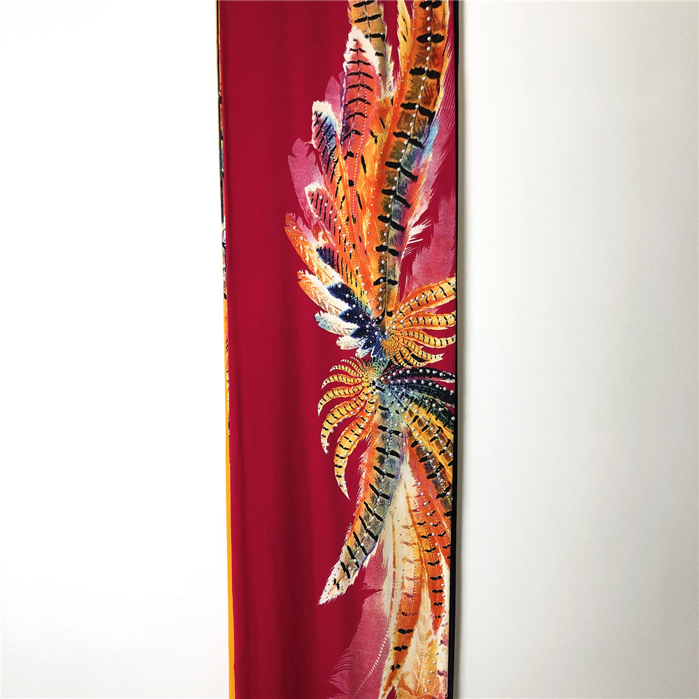 Rayon Screen Printed With Stone