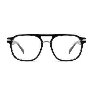 New Unisex All Face Shape Match Double Nose Bar Acetate Eyewear Frames Eyeglasses