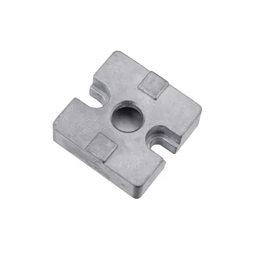 Aluminum Square Flat Closed Bottom Corner Profile Connectors 30x30 40x40 45x45