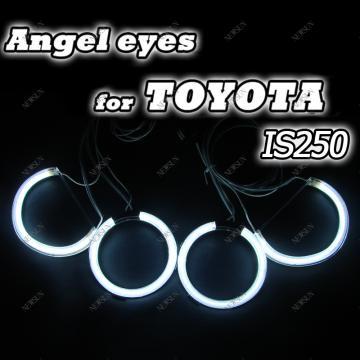 7000Ultra White CCFL Angel Eyes Halo Rings for TOYOTA ISA250