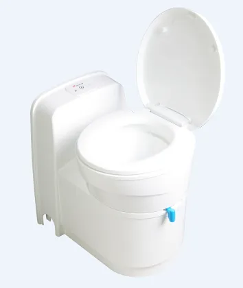 Gravity Flushing Cassette Toilet Anti-Stinky with Roller Waste Holding Tank for RVs and Yachts W5000