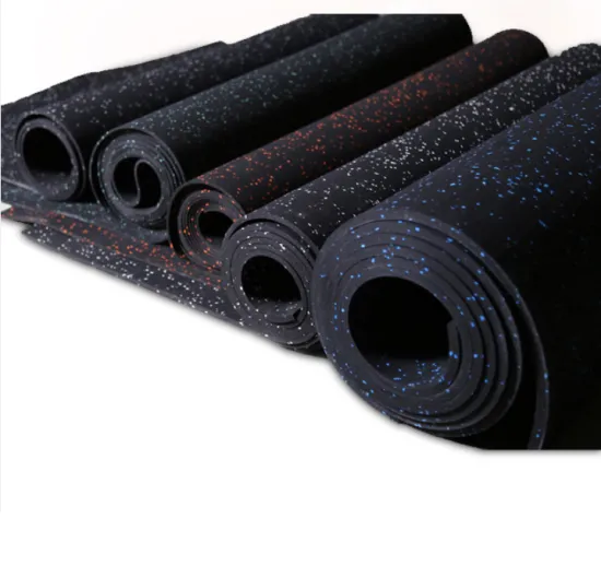 Eco-friendly Anti-slip Durable  EPDM floor tile mats gym flooring mats sport  rubber floor