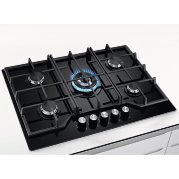 75cm Tempered Glass Gas Hobs Smeg Kitchens