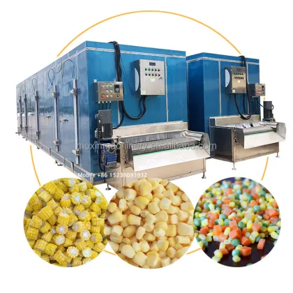 Moxin Sweet Corn Liquid Nitrogen Freezing Tunnel