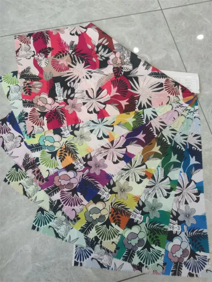 Smoothly 100% Polyester Digital Print Korean Silk Fabric