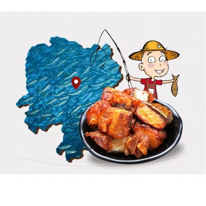 Brand Wholesale Fried Spicy Fish Steak Meat Easy Delicious Snacks